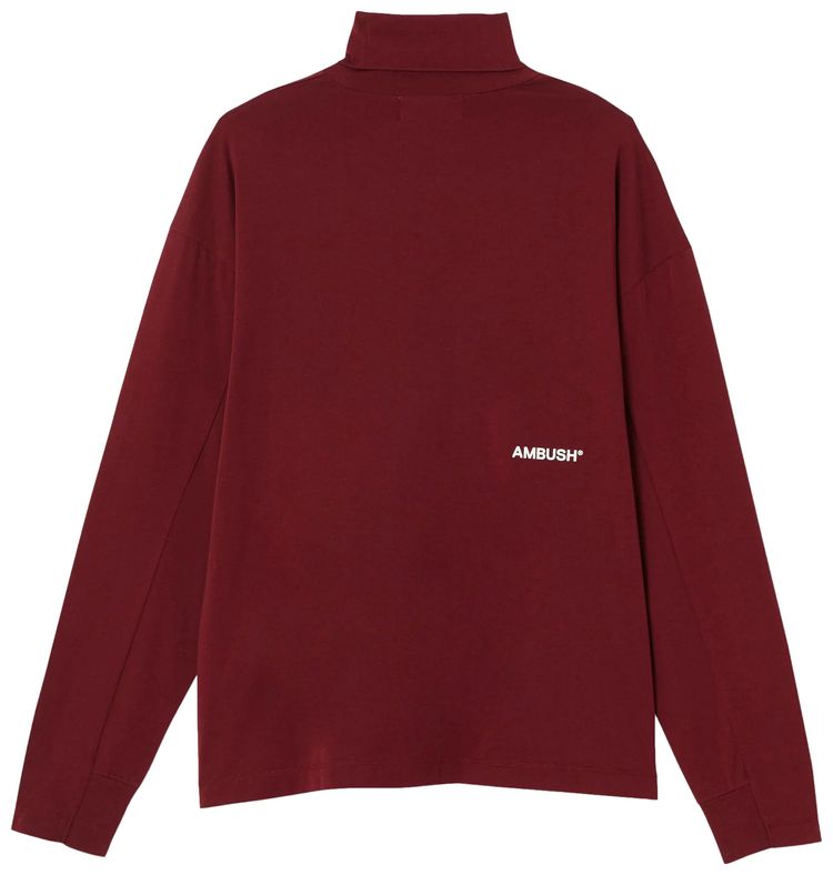 Ambush Long Sleeve Turtleneck Burgundy