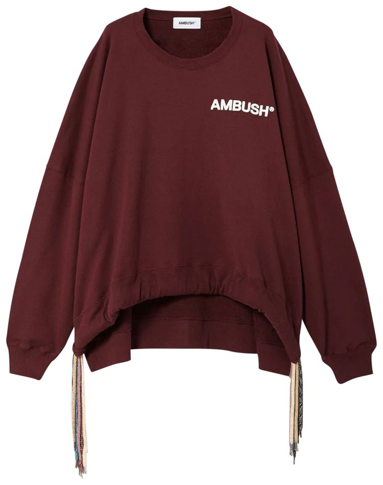 Ambush Multicord Crewneck Sweatshirt Burgundy