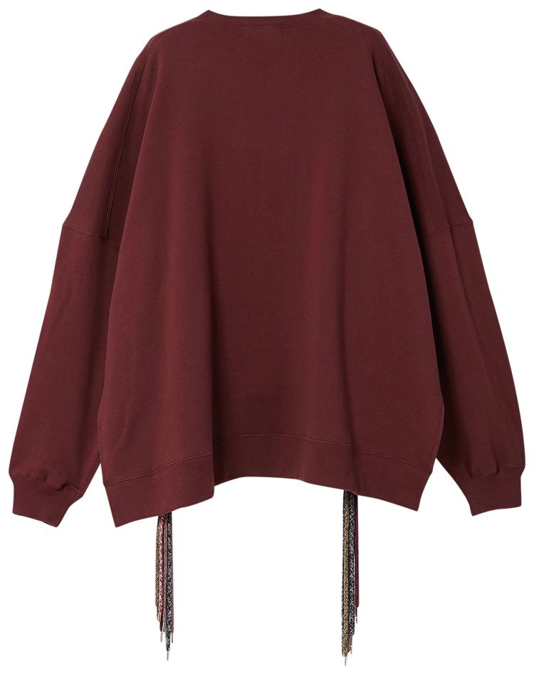 Ambush Multicord Crewneck Sweatshirt Burgundy