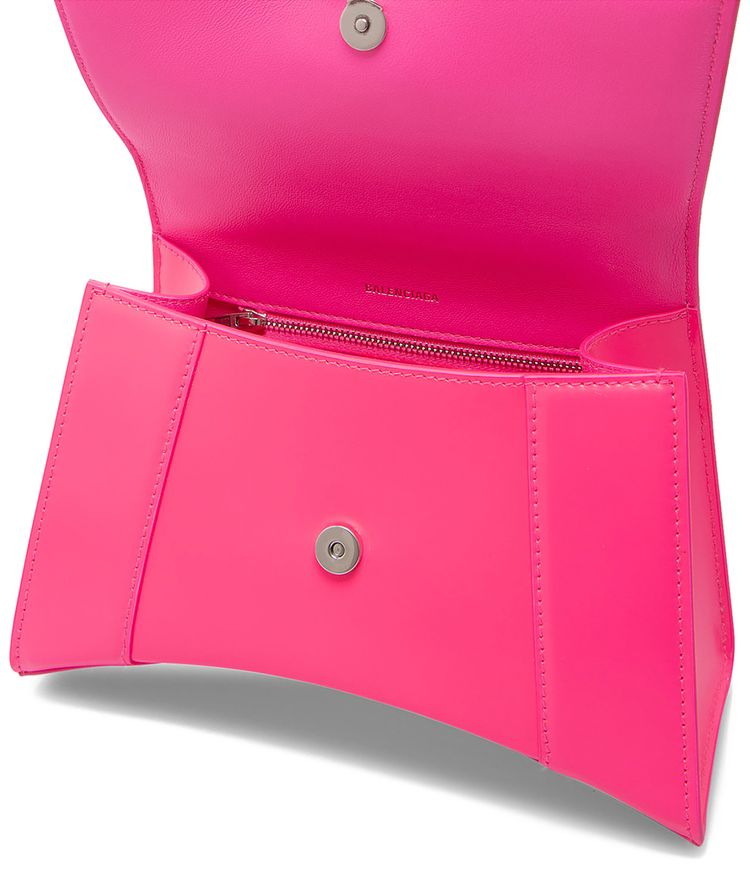 Balenciaga Small Hourglass Top Handle Bag Fluo Pink
