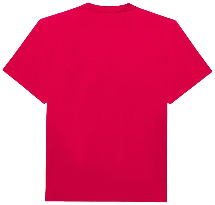 Balenciaga Logo Here Flatground T Shirt RaspberryWhite