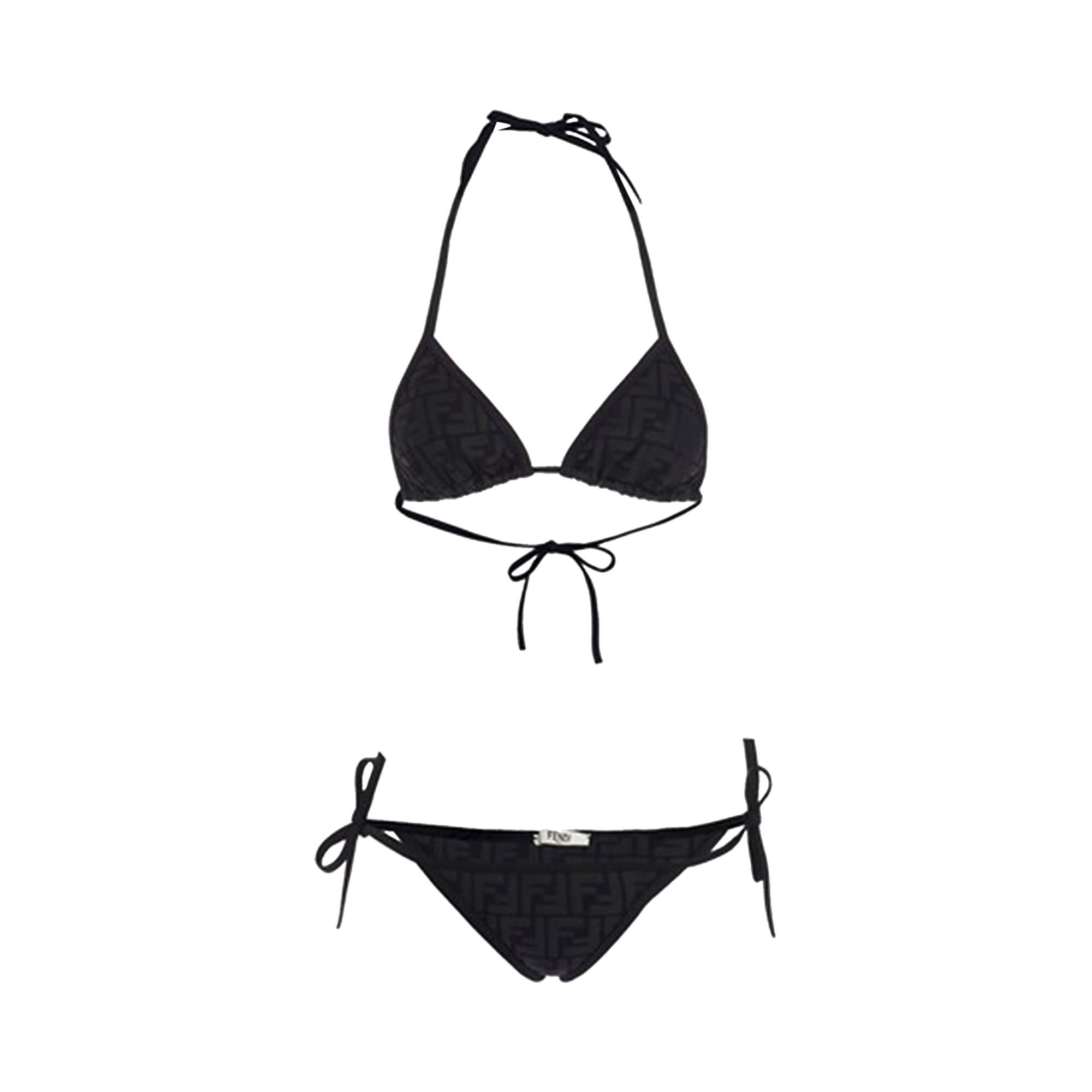 Buy Fendi Fendirama Embossed Bikini Black FXB974 AES6 F0GME GOAT