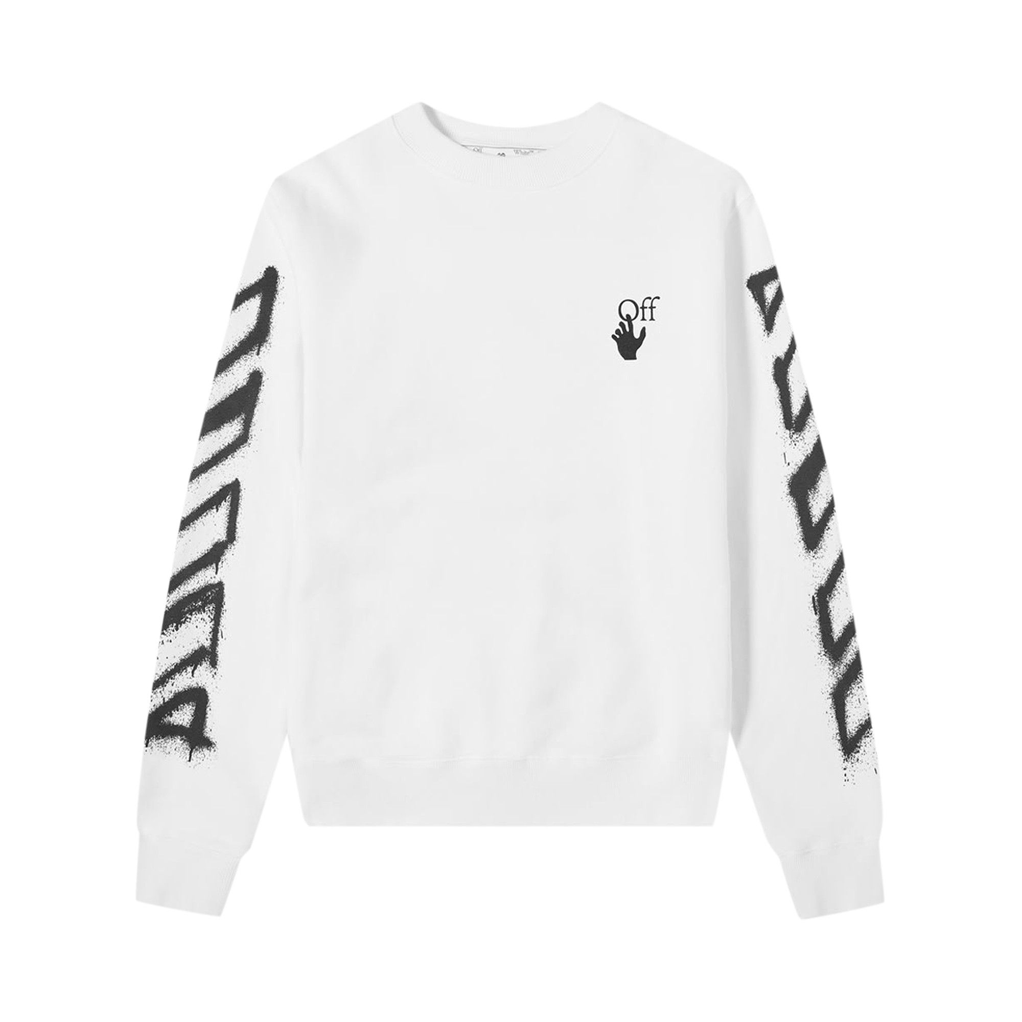 Off white spray crewneck clearance