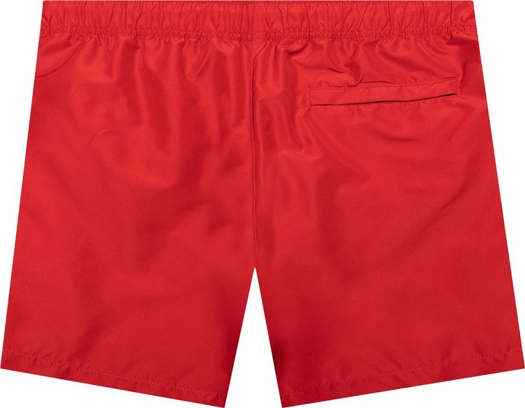 Off White Logo Swimshorts RedBlack