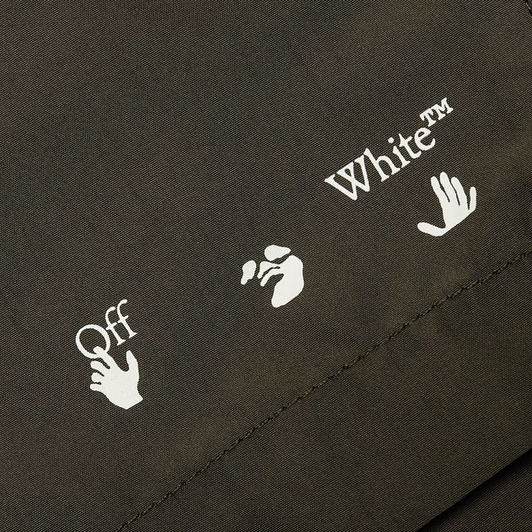 Off White Logo Swimshorts RosinWhite