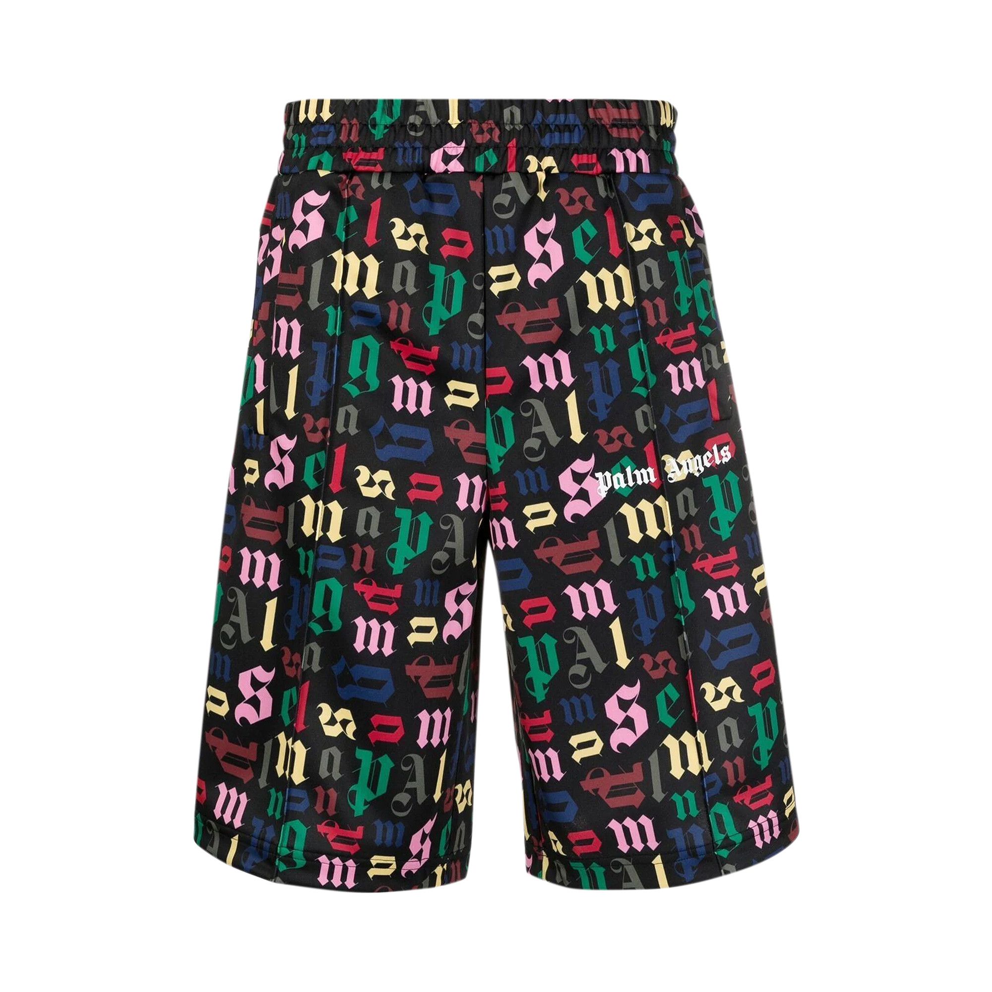 【関税＆送料込み】Palm Angels Mini Bear Monogram Shorts PIRATE BEAR SHORTS in grey - Palm Angels® Official