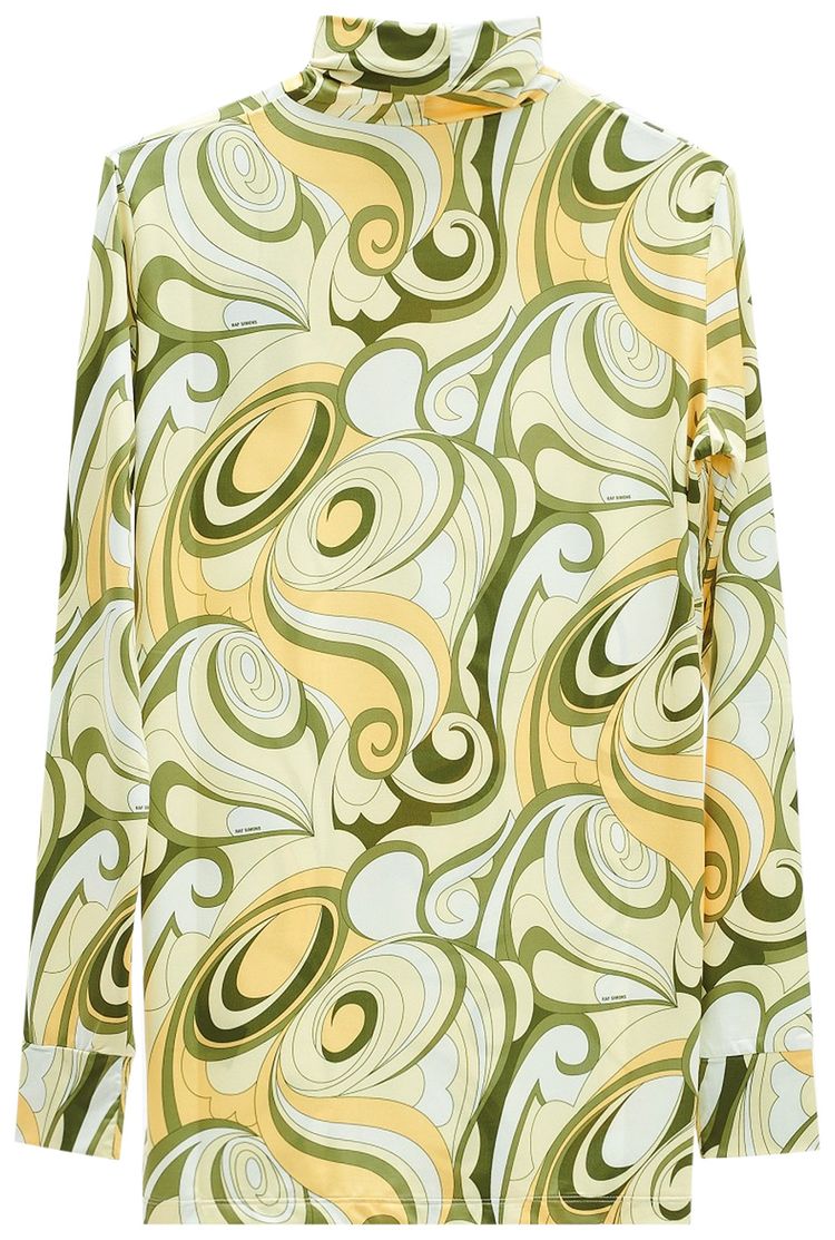 Raf Simons All Over Printed Sous Pull Hippie Yellow