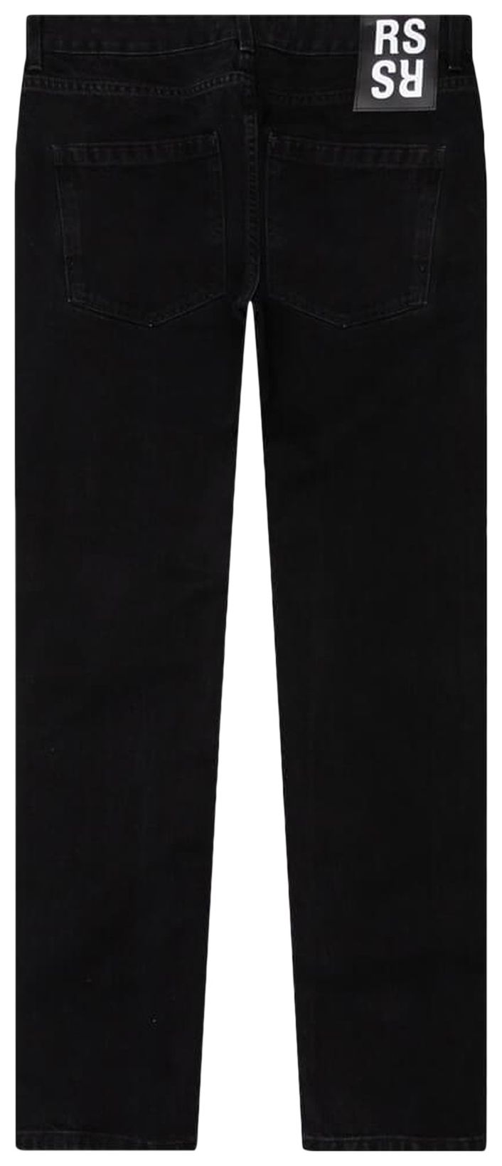 Raf Simons Slim Fit Denim With Picture Patch Black