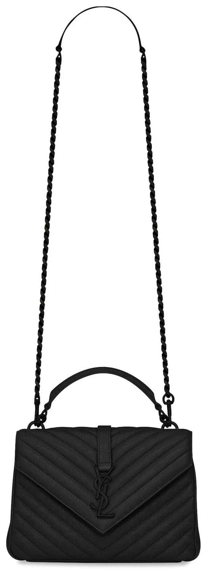 Saint Laurent Medium College Shoulder Bag Nero