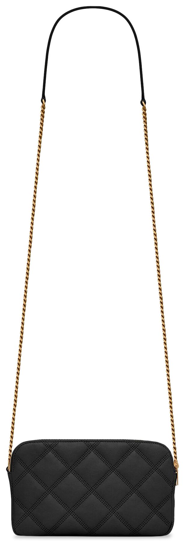 Saint Laurent Becky Double Zip Pouch Nero