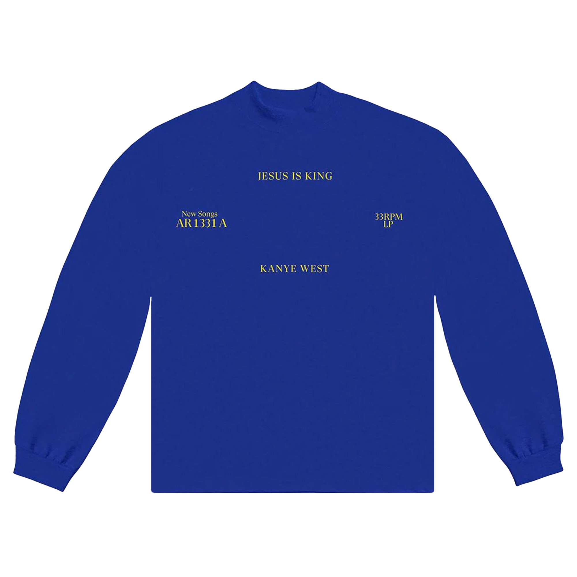 Buy Kanye West Sunday Service Jesus Is King Vinyl I Long-Sleeve 'Royal' -  2076 1FW190103JVLS ROYA | GOAT