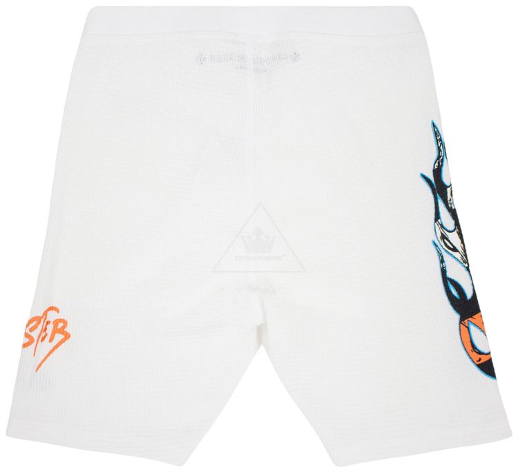 Chrome Hearts x Matty Boy Sinister Thermal Biker Shorts White
