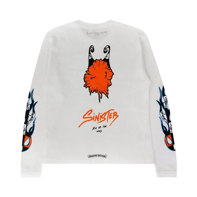 Chrome Hearts x Matty Boy Sinister Thermal Long Sleeve Top White