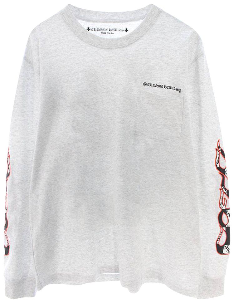 Chrome Hearts x Matty Boy PPO Brain Long Sleeve Top Ash Grey