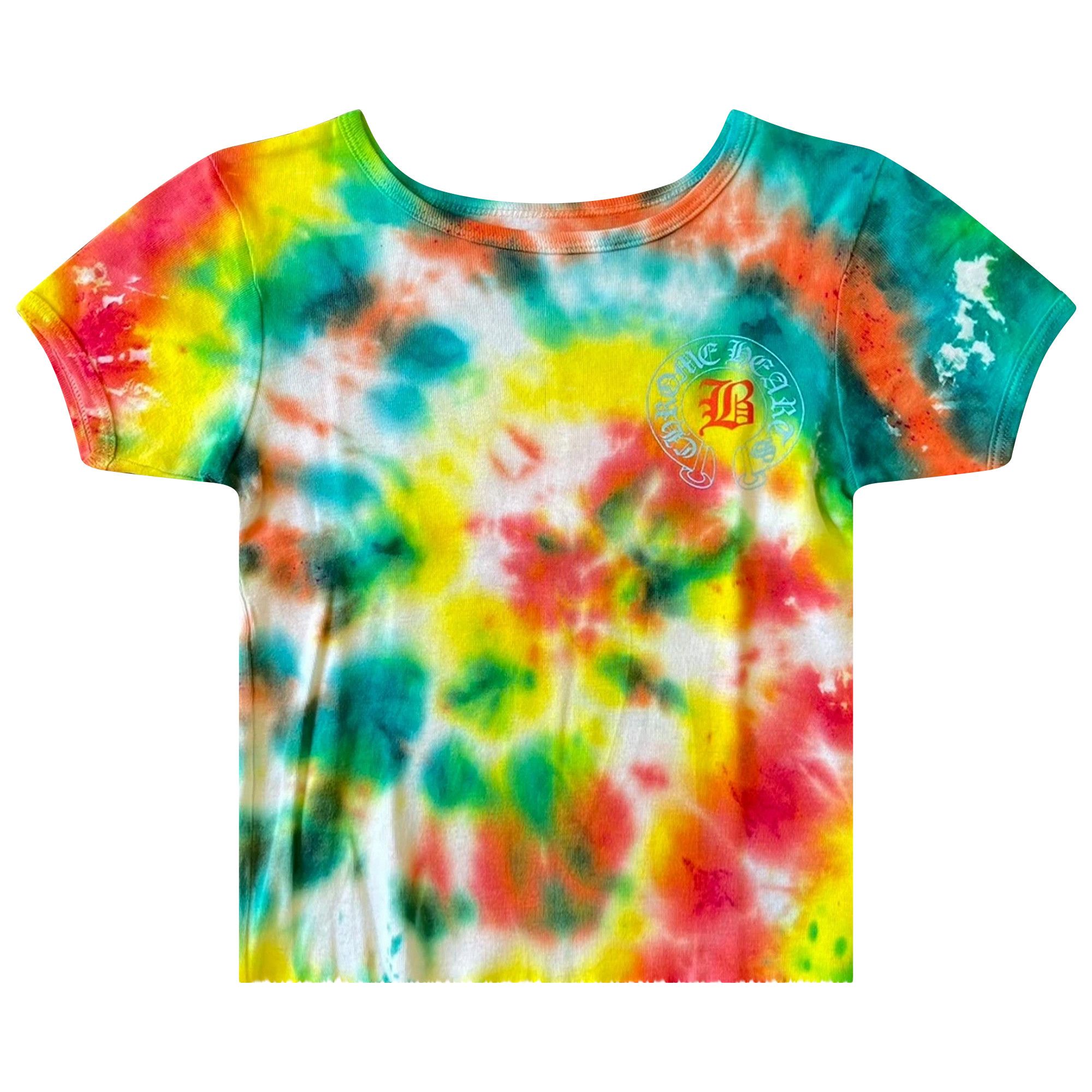Buy Chrome Hearts x Bella Hadid Hand Dyed Baby Tee 'Tie Dye
