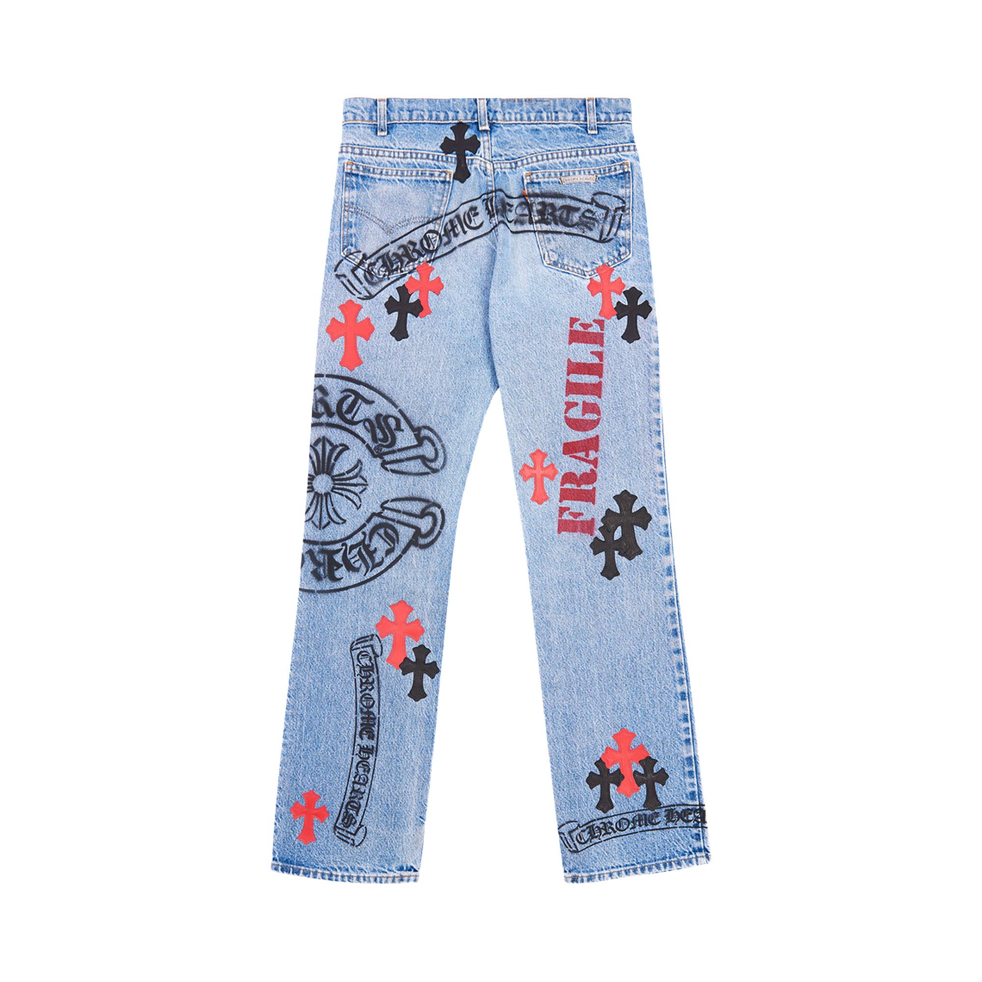 Buy Chrome Hearts Custom Stencil Denim 'Blue' - 1383 100000201CSDJ