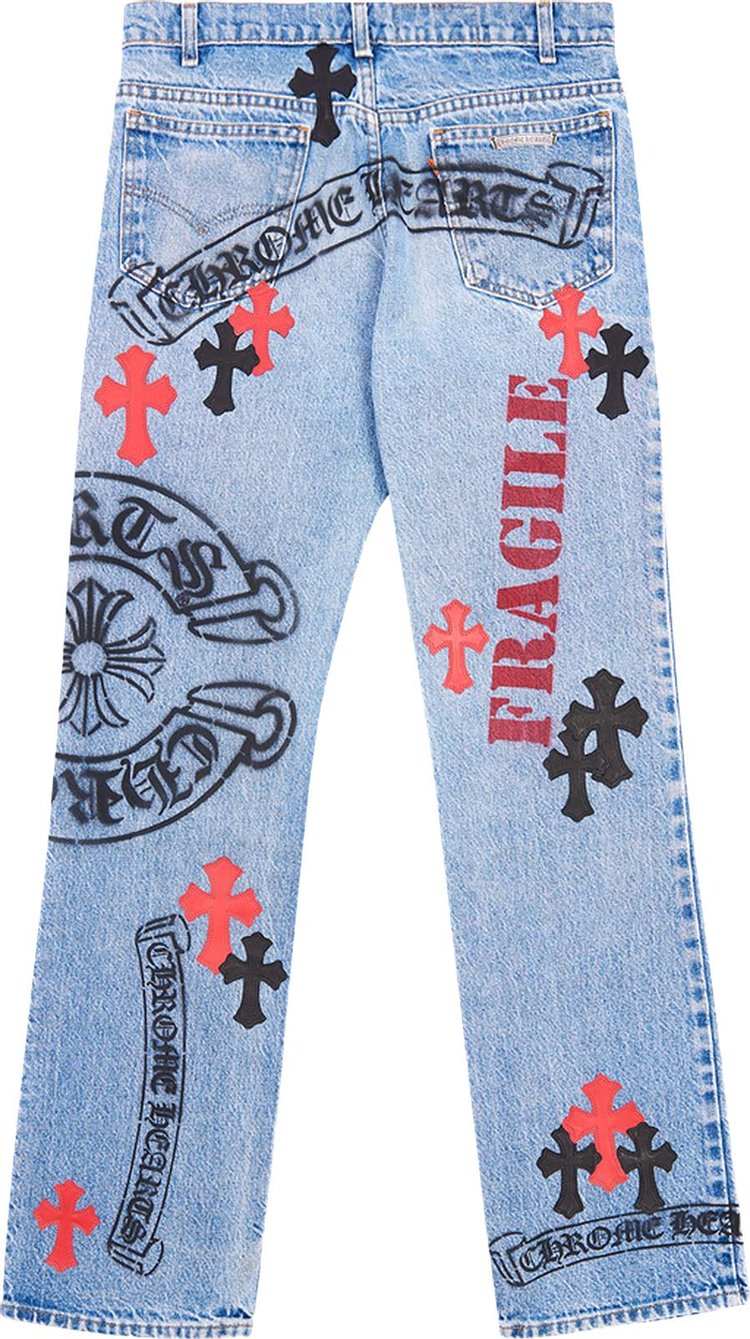 Chrome Hearts Custom Stencil Denim Blue