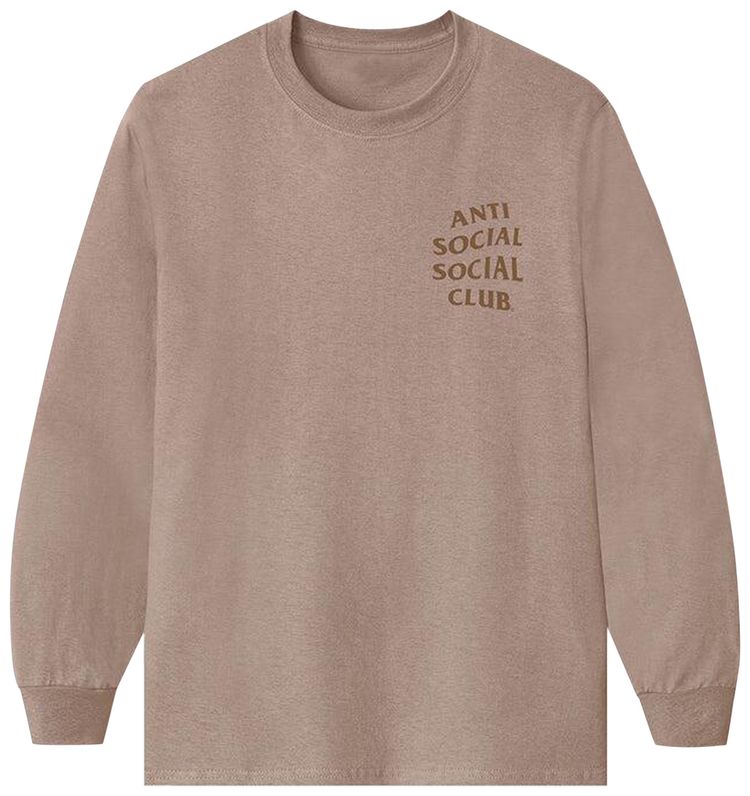 Anti Social Social Club Kkotch Long Sleeve Tee Sand