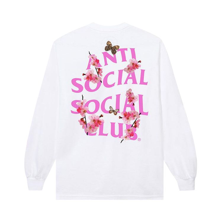 Anti Social Social Club Kkotch Long Sleeve Tee White