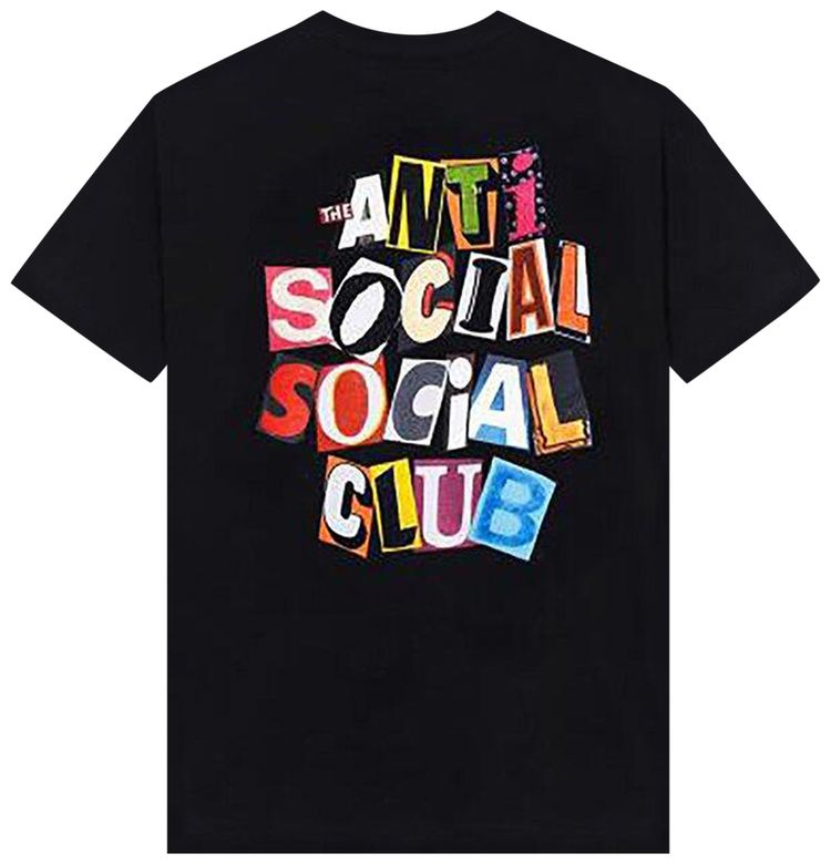 Anti Social Social Club Torn Pages Of Our Story Tee Black