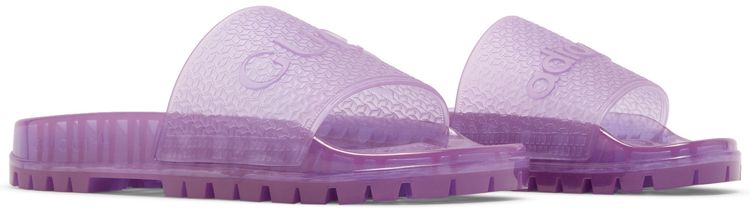 Gucci x adidas Wmns Adilette Slide Sandal Transparent Purple