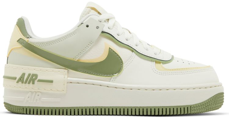 Nike Wmns Air Force 1 Shadow Pale Ivory Oil Green