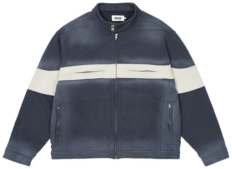 Palace Washed Moto Jacket Navy