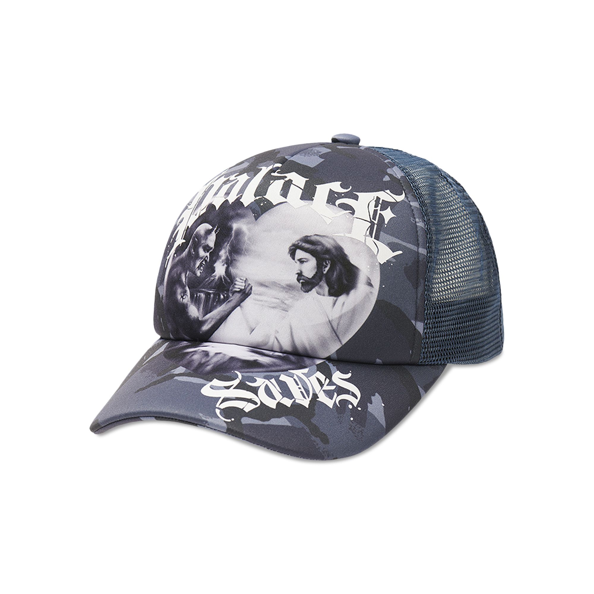 Buy Palace Saves Trucker 'Blue Camo' - P26H098 | GOAT