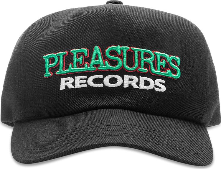 Pleasures Records Snapback Black