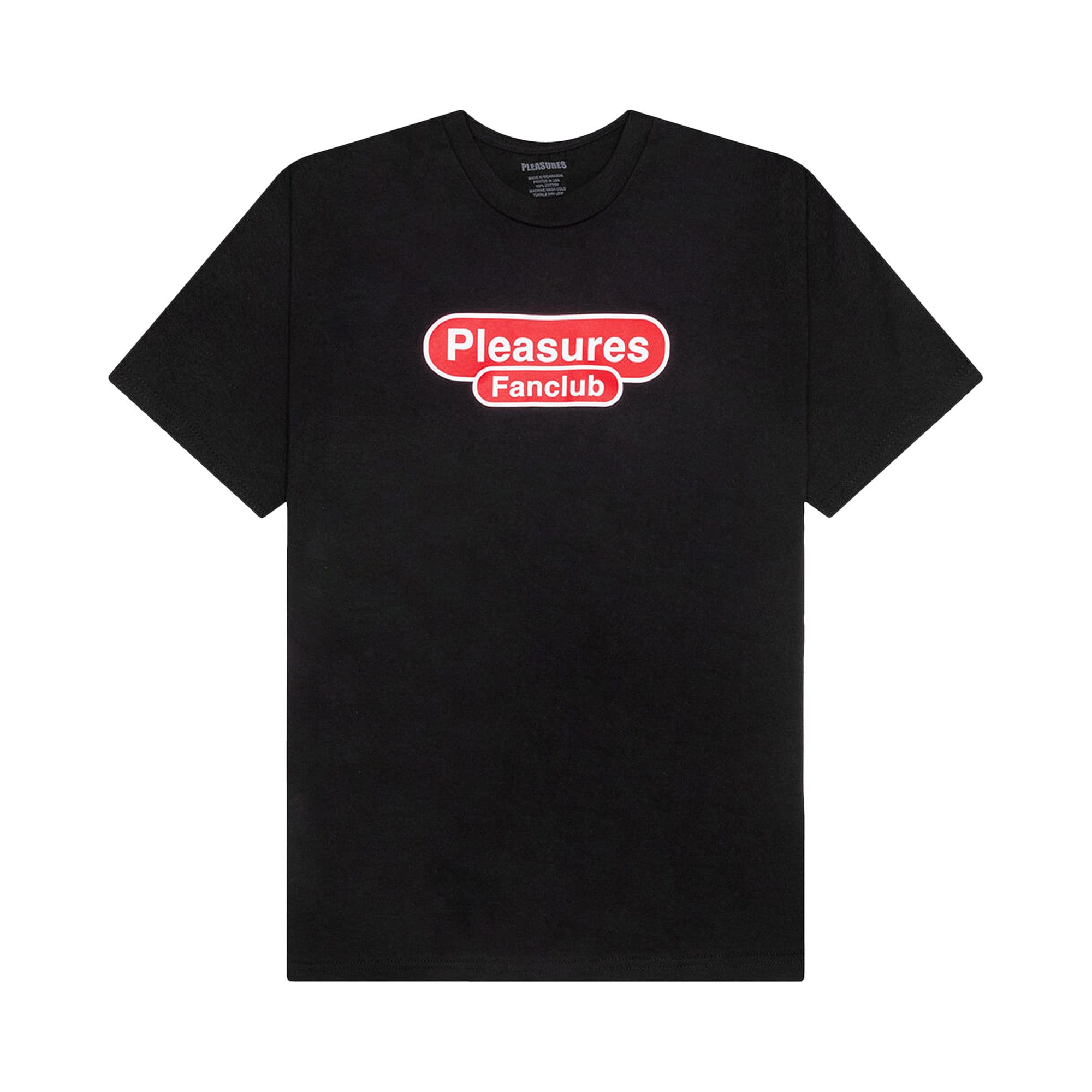 【PLEASURES】 MASTER T-SHIRT Black Buy Pleasures Fanclub T-Shirt 'Black' - P24SU046 BLAC | GOAT MX