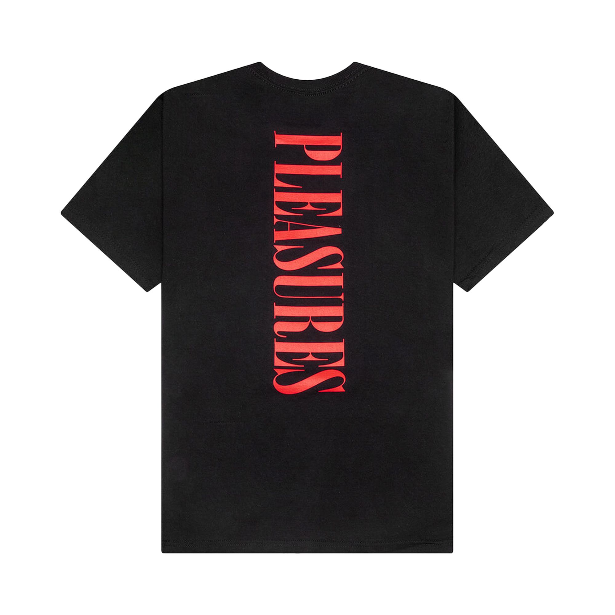 Tシャツ・カットソー PLEASURES Men T-shirt Black P24E013 BLACK PLEASURES Men T-shirt Black P24E013 BLACK (PLEASURES/Tシャツ