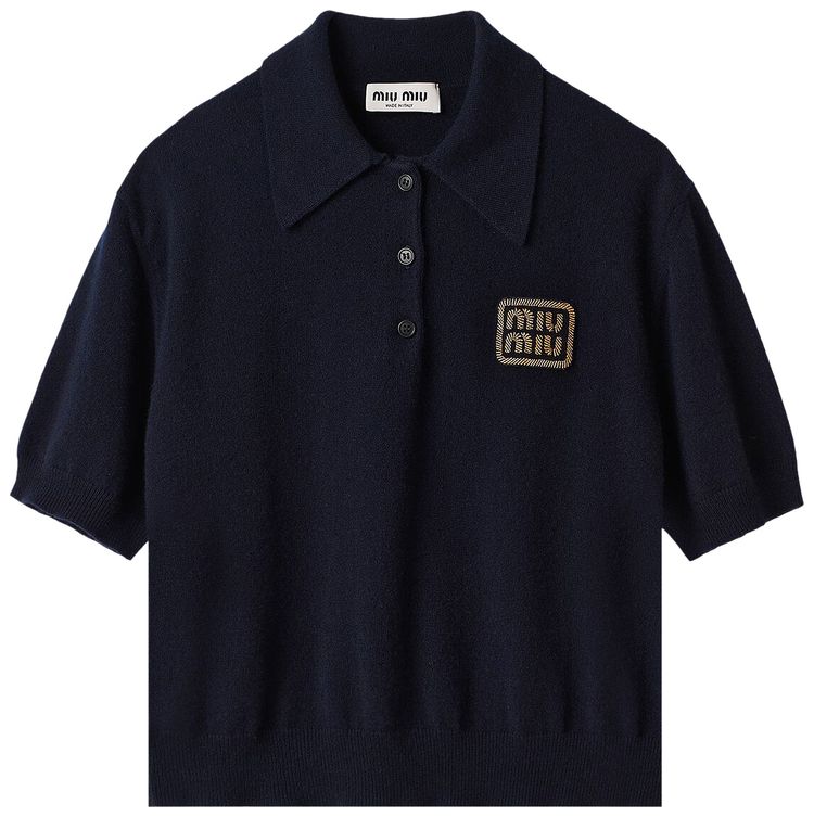 Miu Miu Knit Polo Blue
