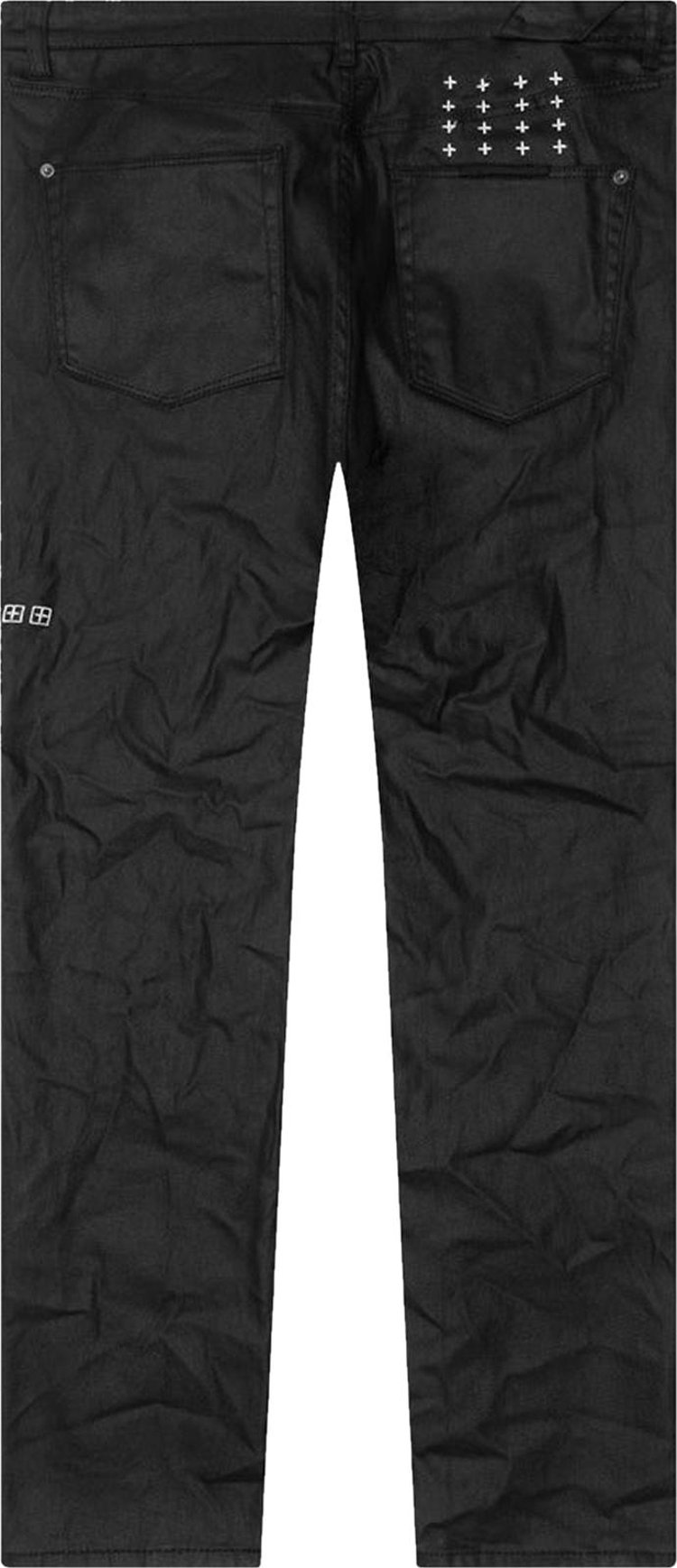 Ksubi Chitch Waxed Slim Fit Jeans Black