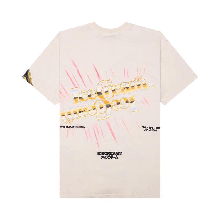 Icecream Fear Of A Rich Planet T Shirt Antique White