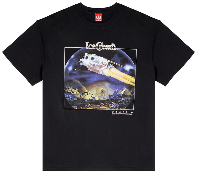 Icecream Star Cones Tee Black