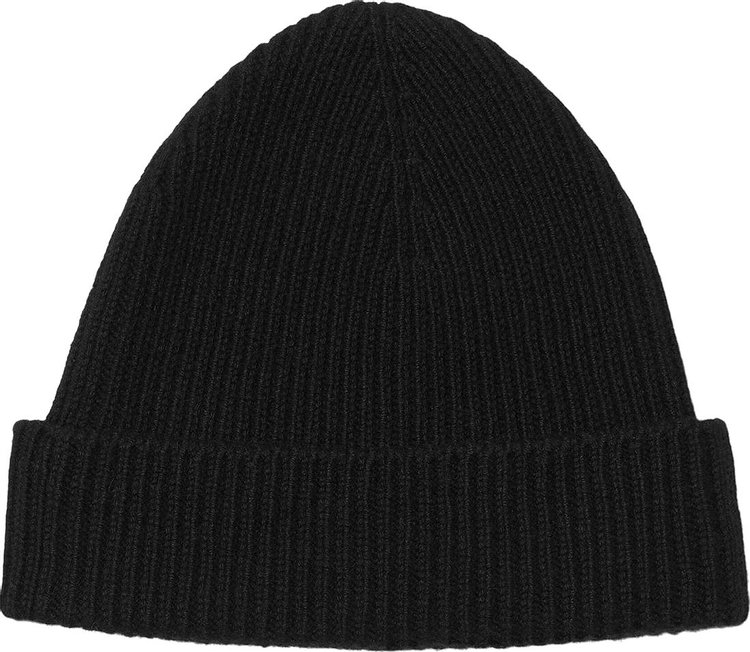 Burberry Ribbed Cashmere Beanie Black