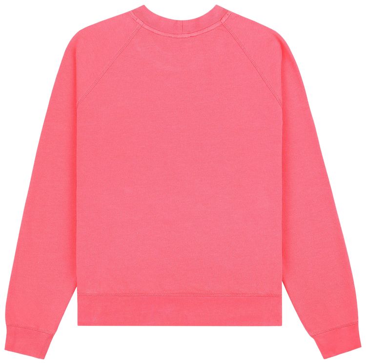 Sporty  Rich Serif Logo Soft Crewneck Cotton CandyWhite