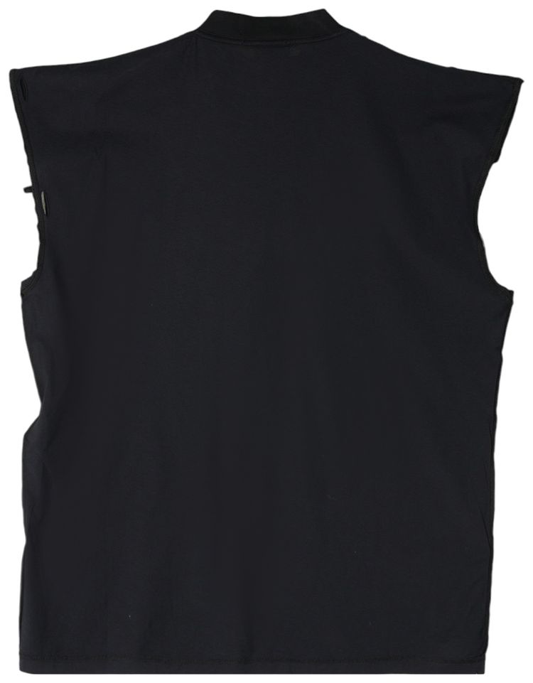 Balenciaga Sleeveless T Shirt Faded BlackWhite