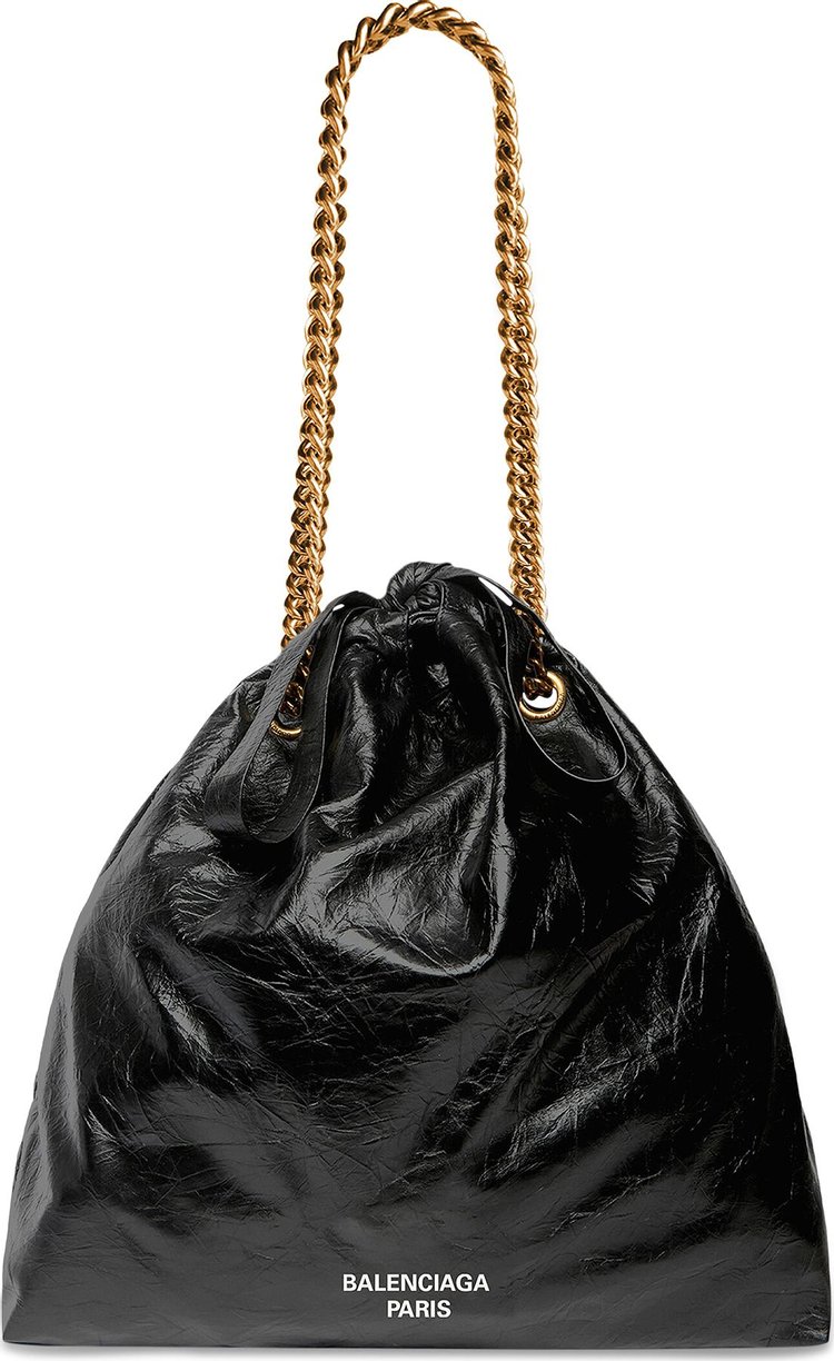 Balenciaga Medium Crush Tote Bag Black