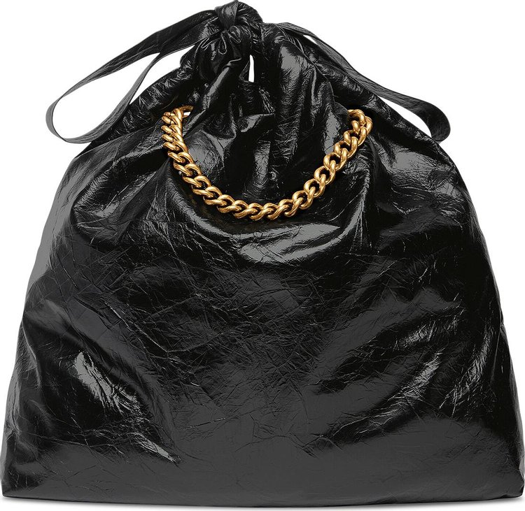 Balenciaga Medium Crush Tote Bag Black