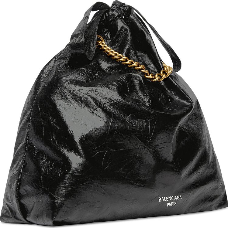 Balenciaga Medium Crush Tote Bag Black