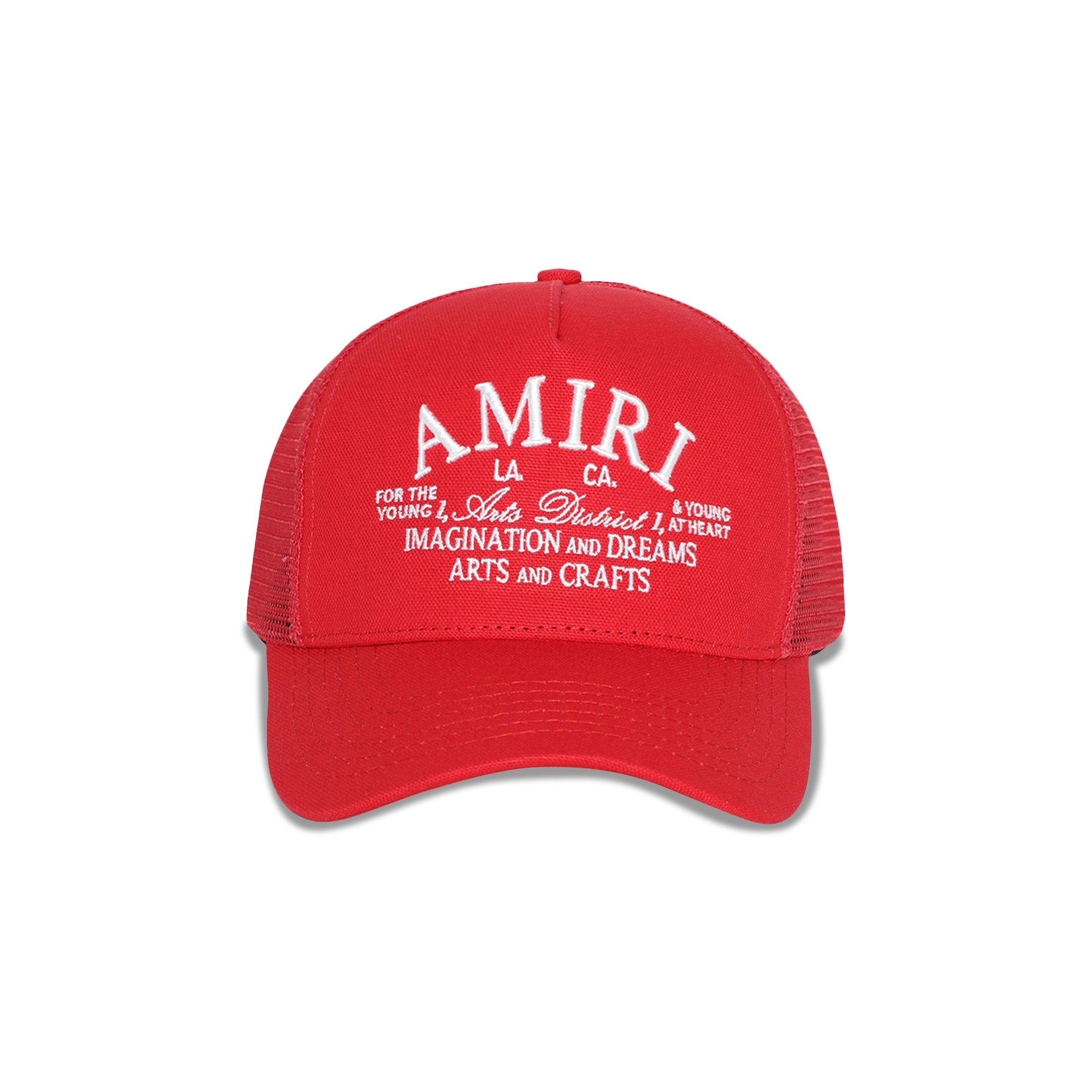 Buy Amiri Arts District Trucker Hat 'Red' - AMHATR1008 RED | GOAT