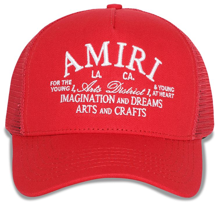 Amiri Arts District Trucker Hat Red