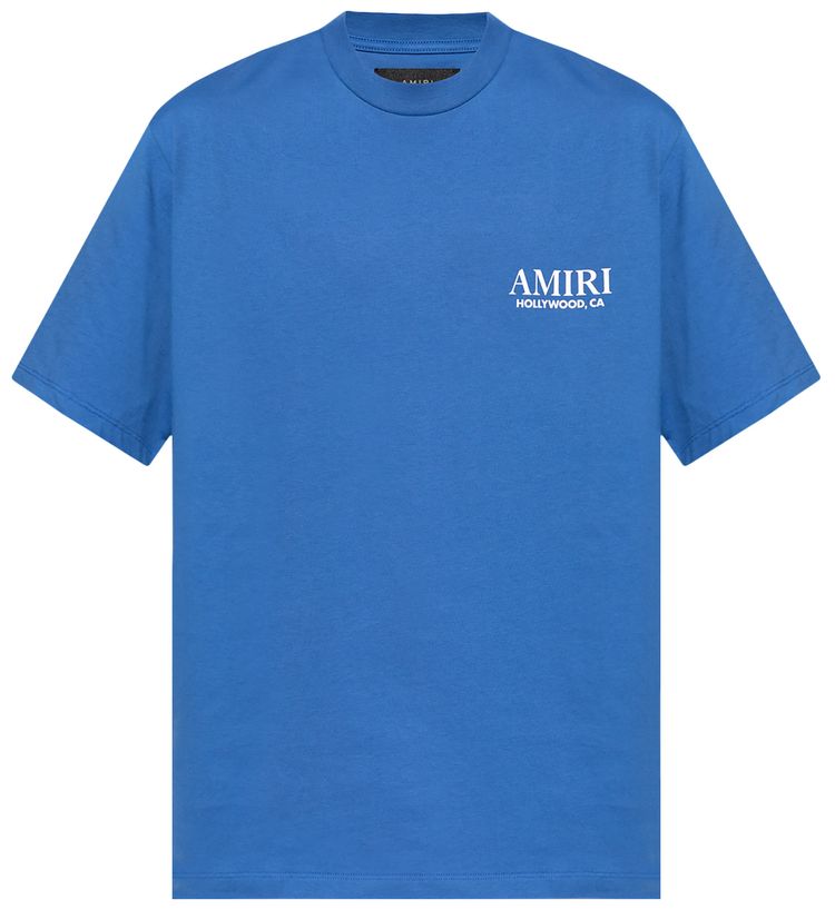 Amiri Bones Stacked Tee Blue