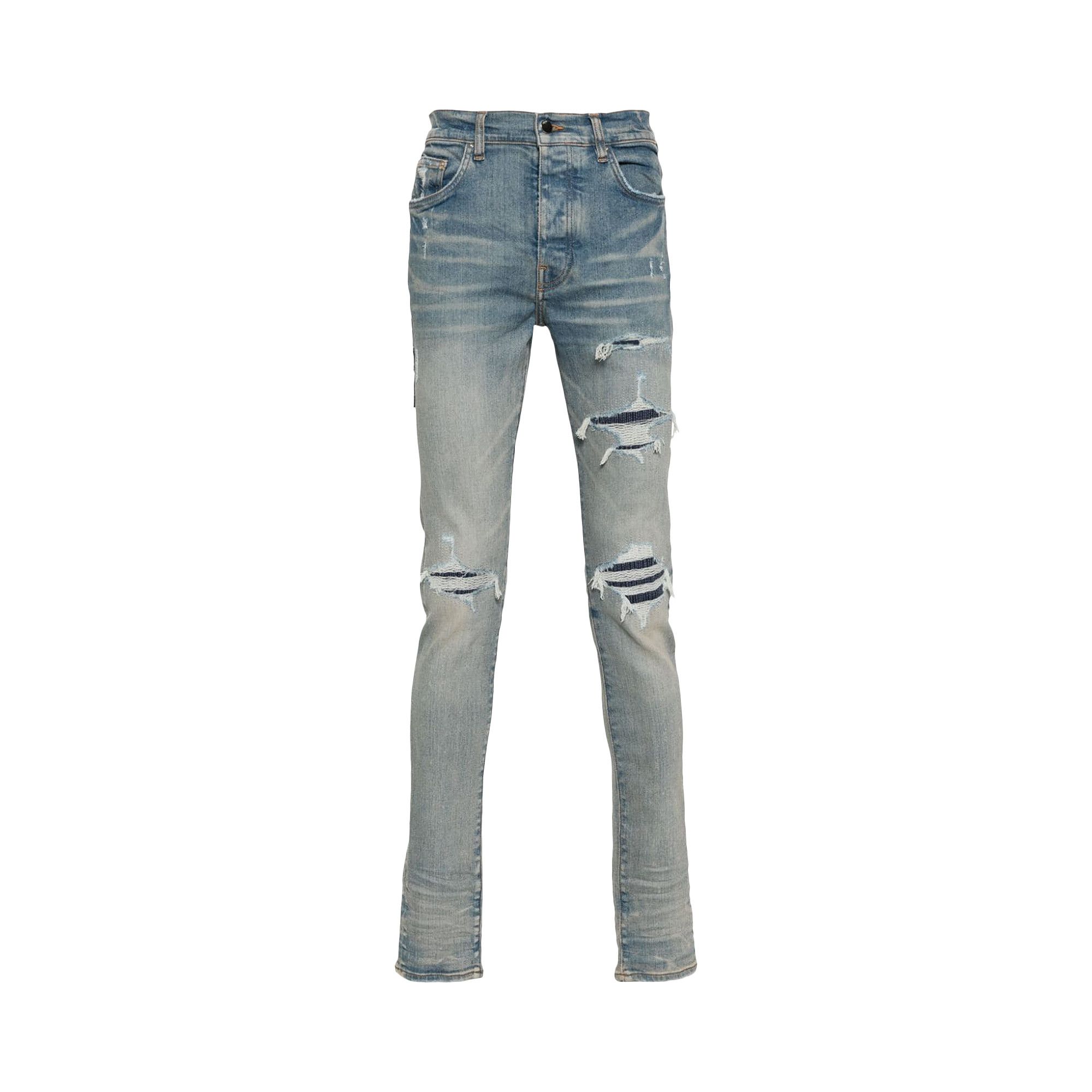 Buy Amiri MA Varsity Repair Jean 'Clay Indigo' - AMDNSY1049 CLAY