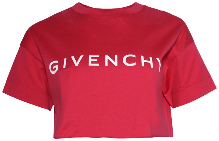 Givenchy Cropped Tee Raspberry