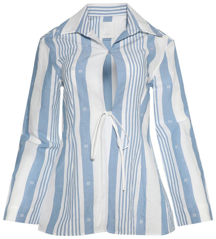 Givenchy Shirt With Knots BlueOff White