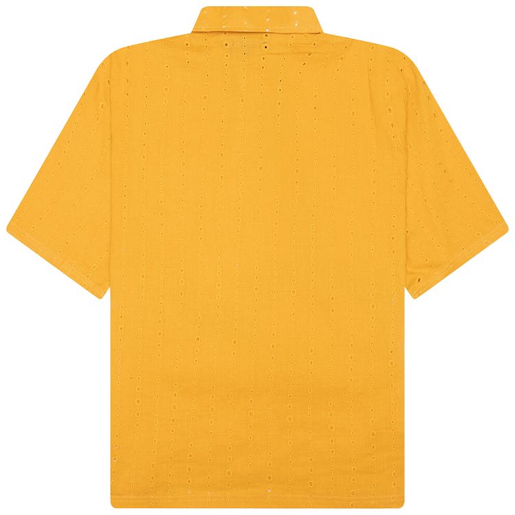 Pleasures Clarity Woven Polo Yellow