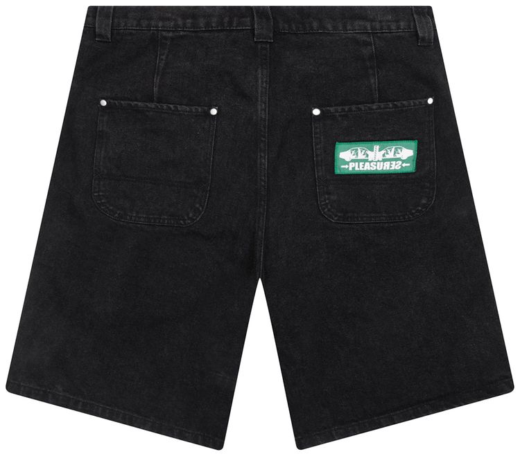 Pleasures Collision Shorts Faded Black