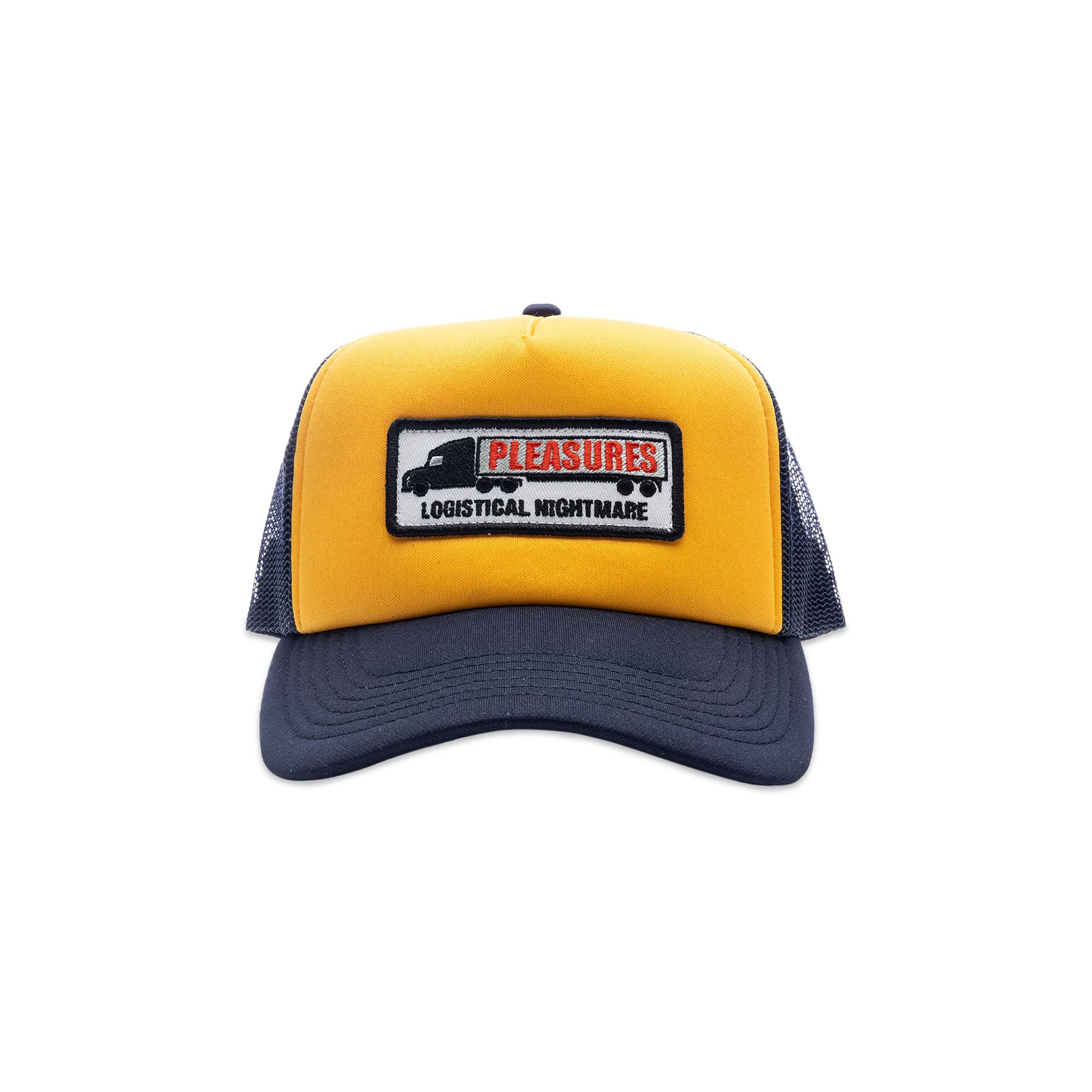 Buy Pleasures Nightmare Trucker 'Navy/Yellow' - P24SU064